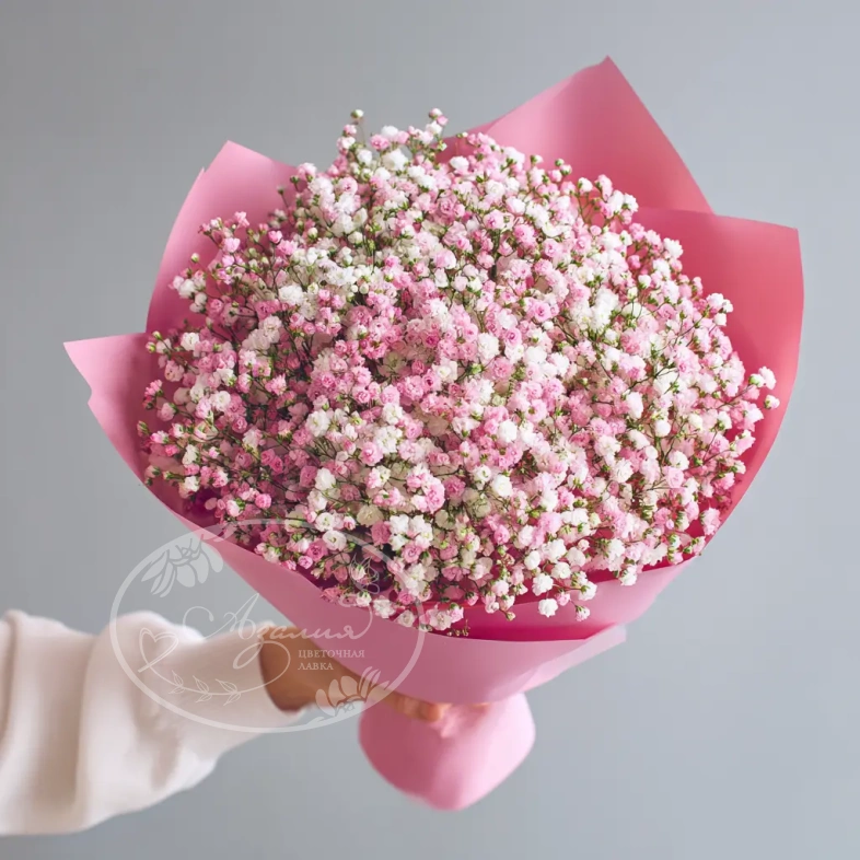 Монобукет из гипсофилы &laquo;Перламутровое облако&raquo;