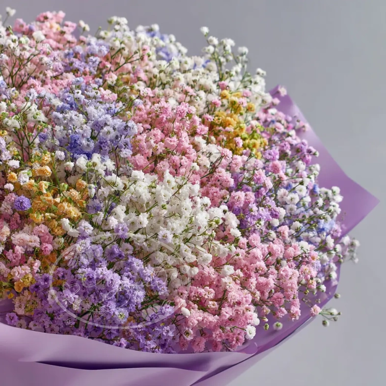 Монобукет из гипсофилы &laquo;Пушистая симфония&raquo;