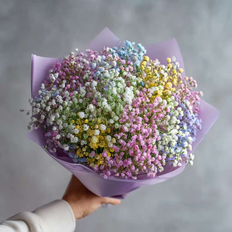 Монобукет из гипсофилы &laquo;Пушистая симфония&raquo;