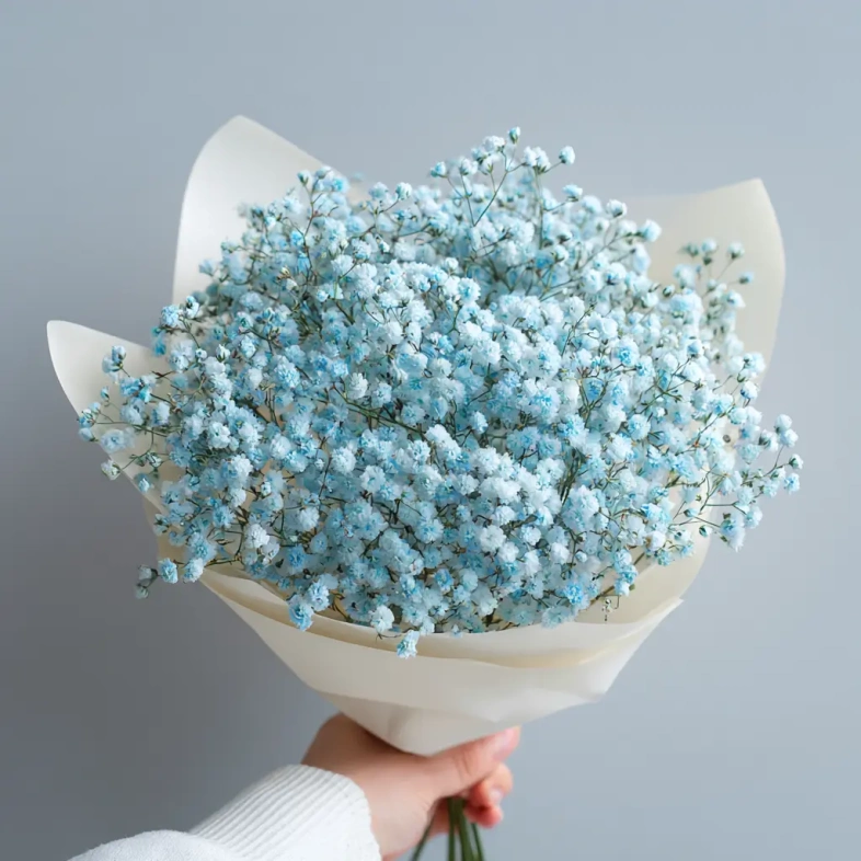 Монобукет из гипсофилы &laquo;Лунный свет&raquo;