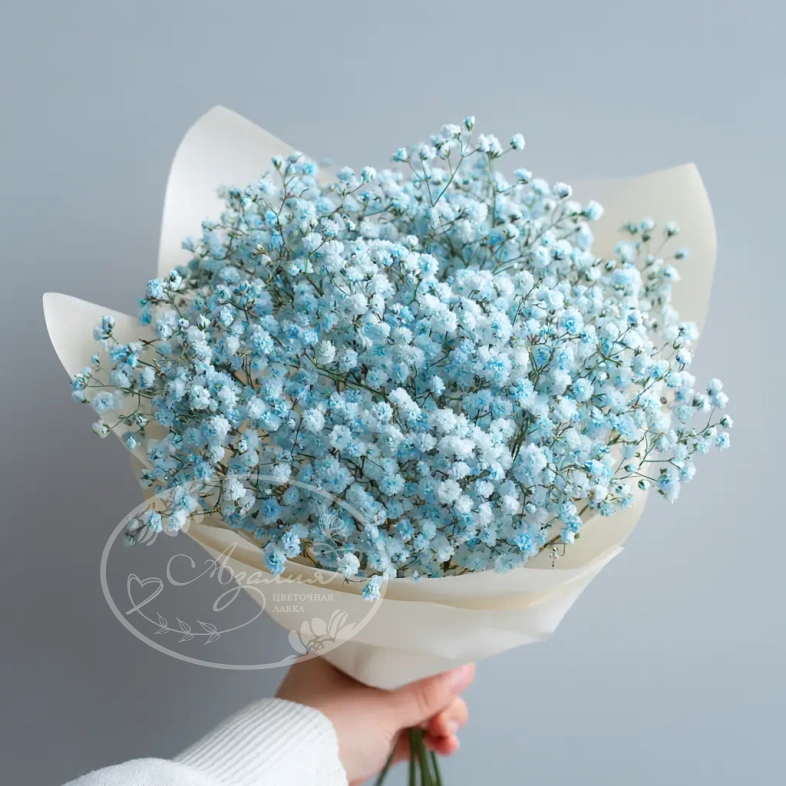 Монобукет из гипсофилы &laquo;Лунный свет&raquo;