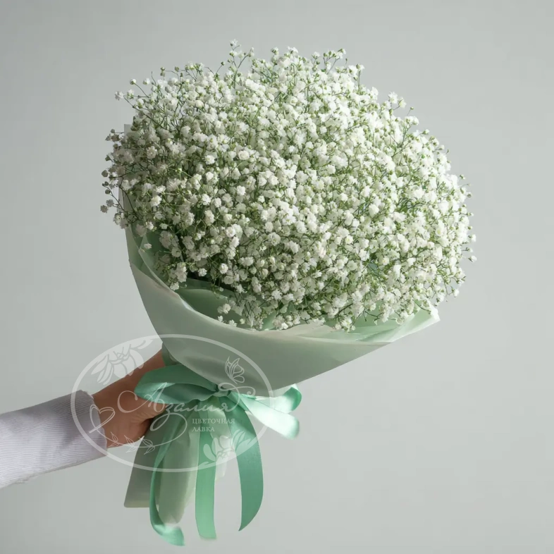 Монобукет из гипсофилы &laquo;Молочная вуаль&raquo;