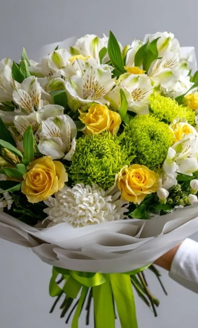 Букет с альстромериями «Мелодия лета»