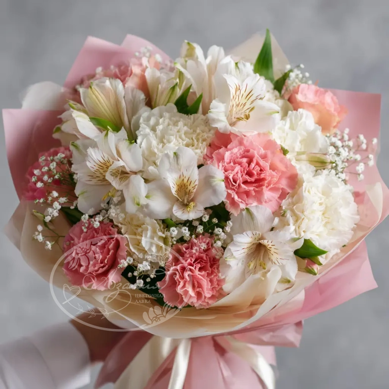 Букет с альстромериями &laquo;Игривое настроение&raquo;