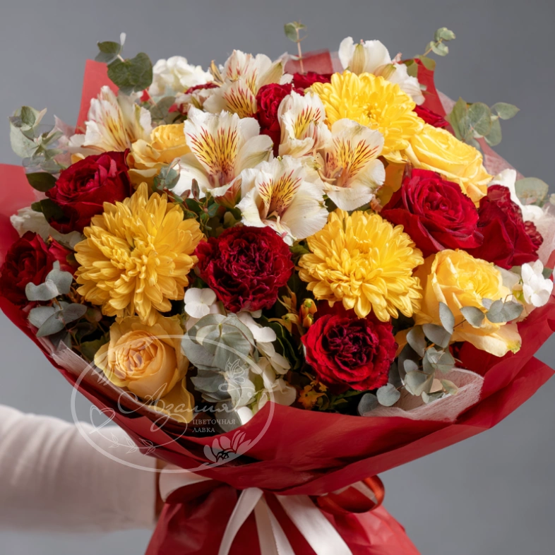 Букет с хризантемами &laquo;Ранняя осень&raquo;