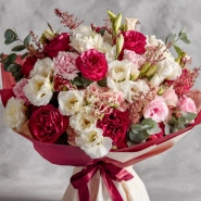 Букет с эустомами &laquo;Ароматный штрих&raquo; 0