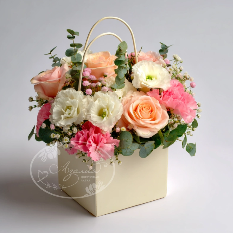 Цветы в сумочке &laquo;Миниатюрное вдохновение&raquo;