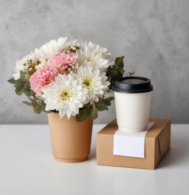 Подарочный набор с кофе «Цветочный латте»