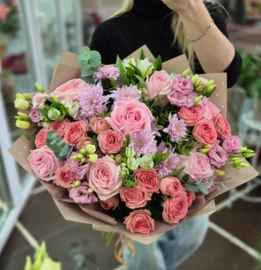 Сборный букет «Розовые грезы»