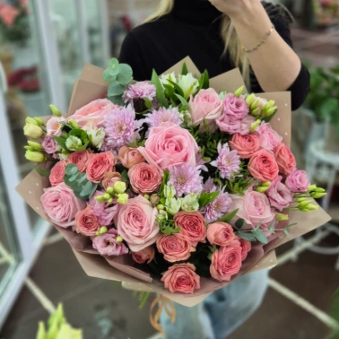 Сборный букет «Розовые грезы»