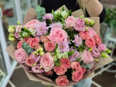 Сборный букет «Розовые грезы»