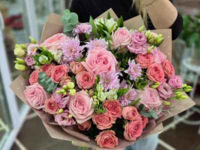 Сборный букет «Розовые грезы»