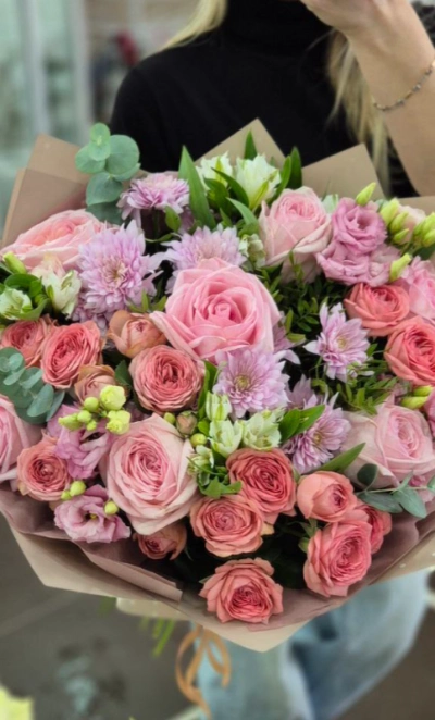 Сборный букет «Розовые грезы»