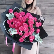 Букет из кустовых роз &laquo;Миллион поцелуев&raquo; 0