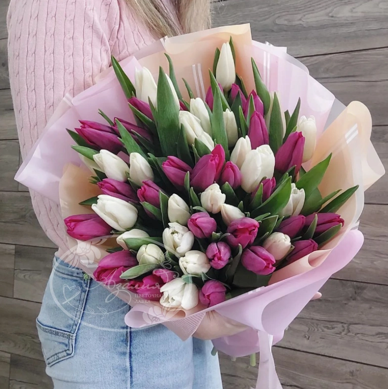 Букет из тюльпанов &laquo;Вальс цветов&raquo;