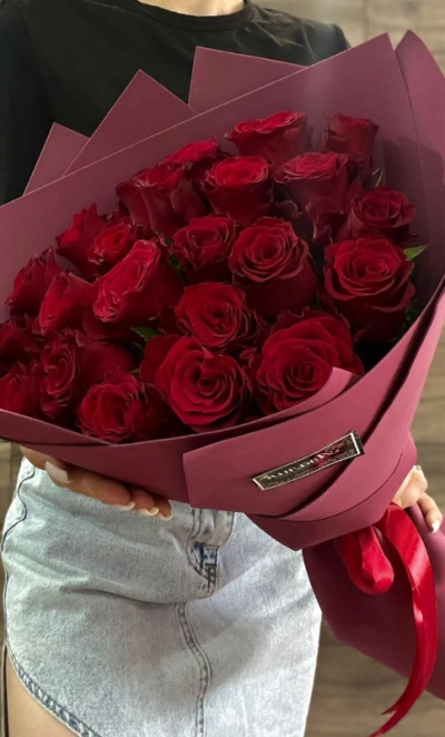 Букет кенийских роз «Бархатный сезон»