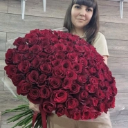 Букет из 101 красной розы 0